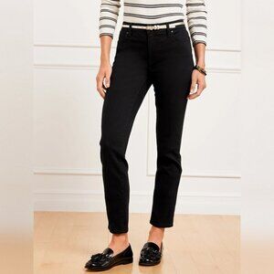 Talbots Slim Ankle Black Jeans 5 Pocket Women's Size 6